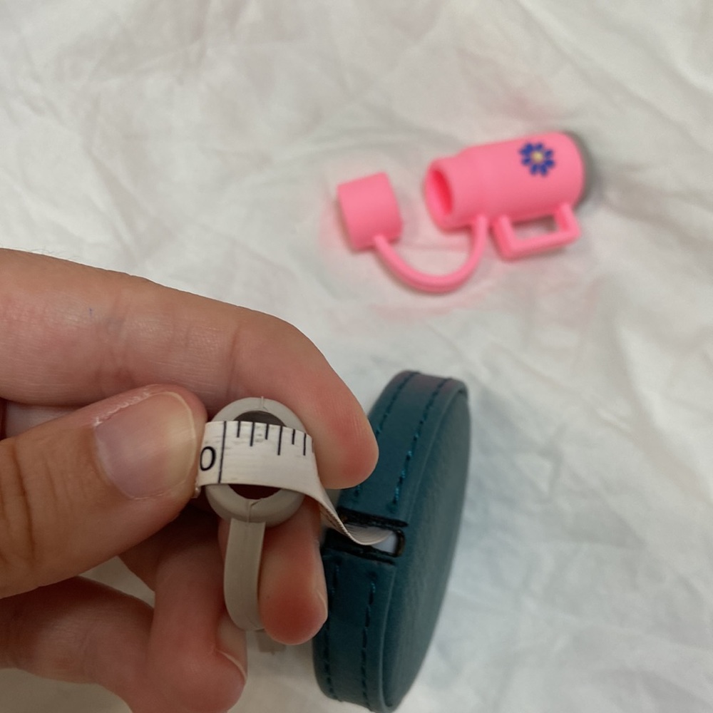 SHEIN 2 silicone straw cover cap for Stanley Cup. Pink & gray straw toppers. - Picture 14 of 15
